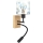 Brilagi - LED Lâmpada de parede flexível infantil BOBO WOOD 1xE27/25W/230V + LED/3W carvalho/preto/branco/azul/ursinhos