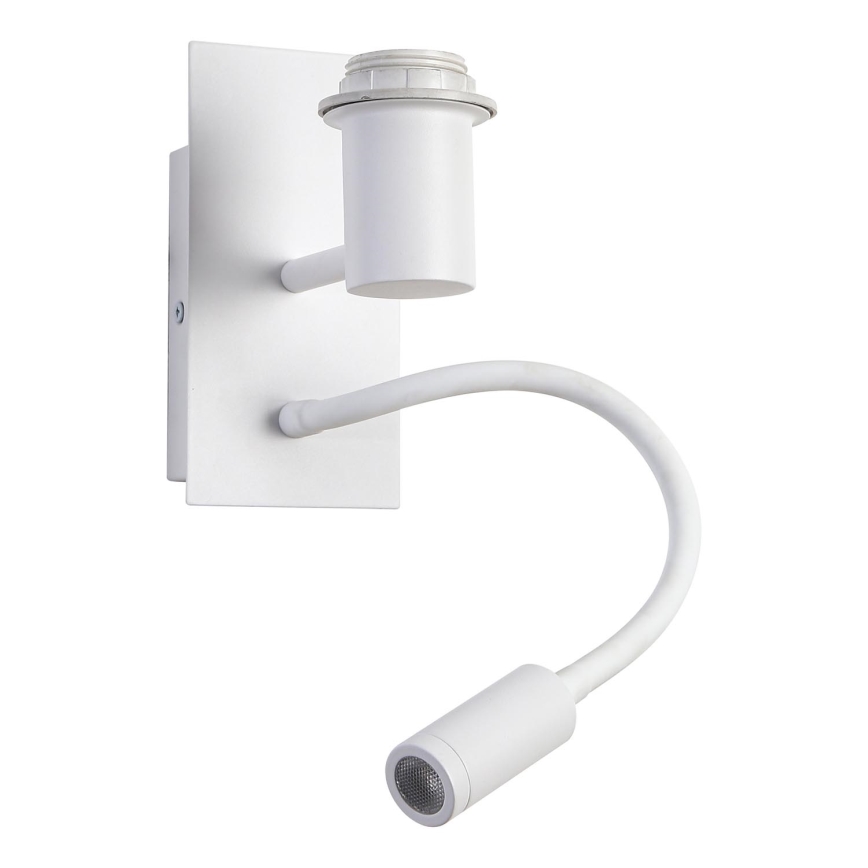 Brilagi - Aplique de parede flexível LED NUBILA 1xE27/25W/230V + LED/3W branco/amarelo