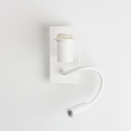 Brilagi - Aplique de parede flexível LED NUBILA 1xE27/25W/230V + LED/3W branco/amarelo