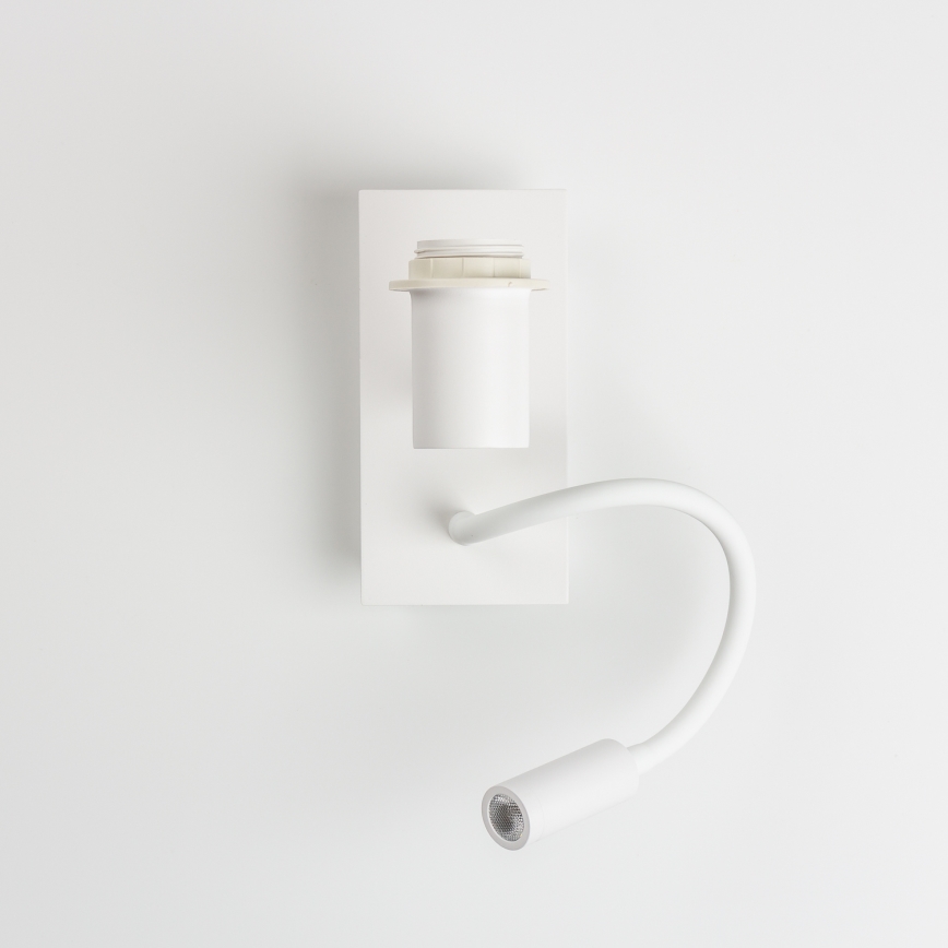 Brilagi - Aplique de parede flexível LED NUBILA 1xE27/25W/230V + LED/3W branco/amarelo