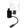 Brilagi - LED Lâmpada de Parede Infantil Flexível BOBO 1xE27/25W/230V + LED/3W preto/branco/estampa de unicórnios