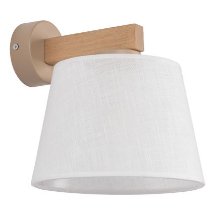 BRILAGI - LED Lâmpada de parede LATTE SABIA 1xE27/15W/230V pinho/branco