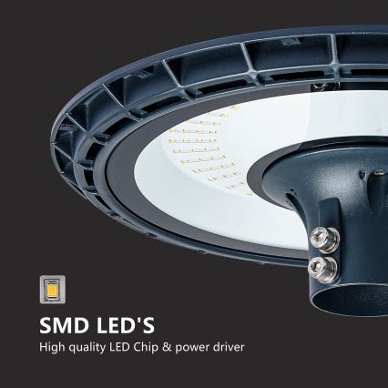 Brilagi - Luminária de rua LED para exterior com poste de 3 m URBANSPARK LED/120W/230V antracite IP65