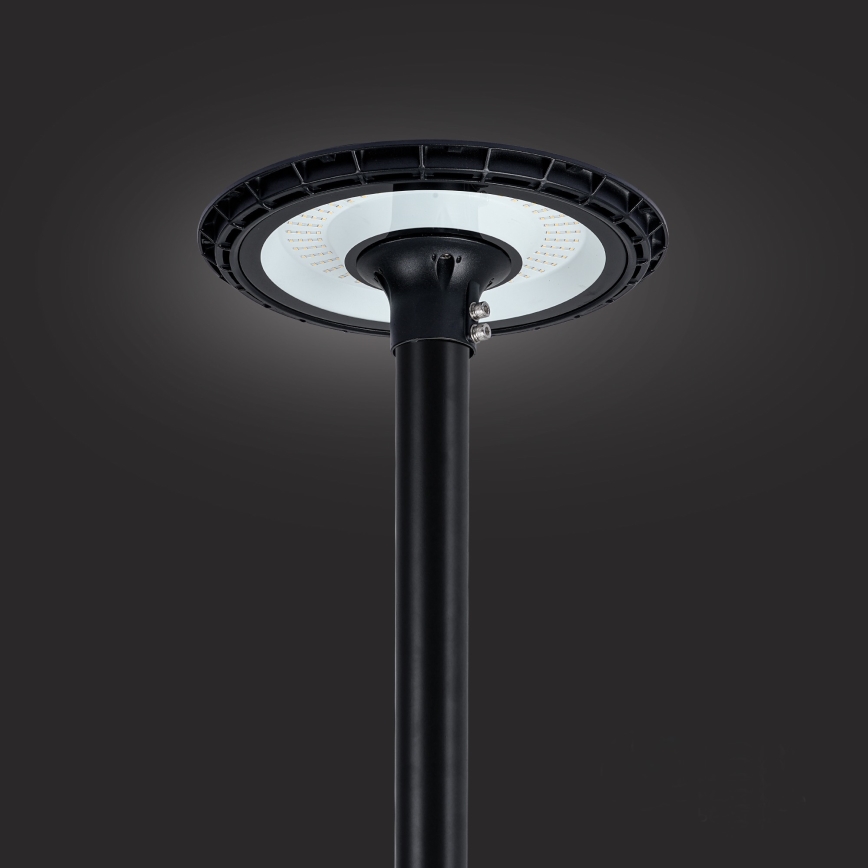 Brilagi - Lâmpada LED de rua para exterior com poste de 4 m URBANSPARK LED/120W/230V preta IP65