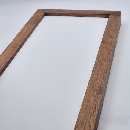 Brilagi - Candeeiro de tecto LED para casa de banho WOODY FRAME LED/50W/230V 120x30 cm IP44 carvalho/cerejeira