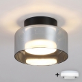 BRILAGI - LED Luminária de embutir AURA LUX 1xGX53/30W/230V Ø 13 cm preta/fumê
