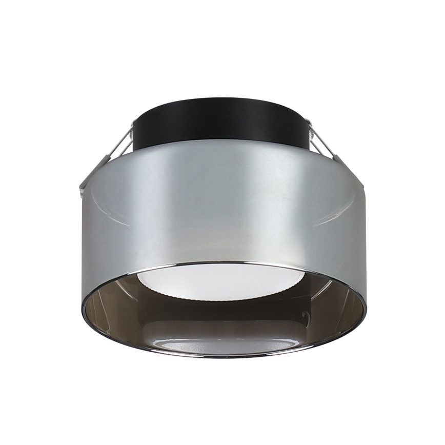 Brilagi - LED Luminária de embutir AURA LUX 1xGX53/30W/230V Ø 13 cm preta/fumê