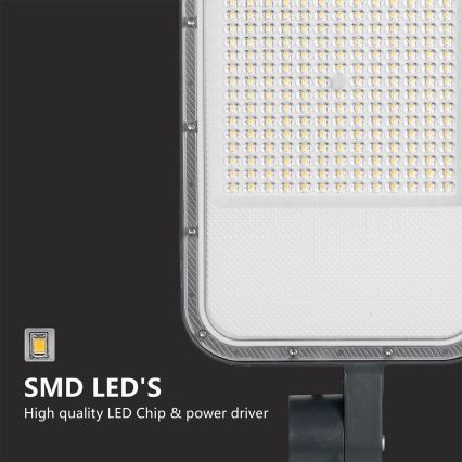 Brilagi - Luminária LED de rua para exterior com poste e articulação 3 m URBANLIGHT LED/200W/230V antracite IP65