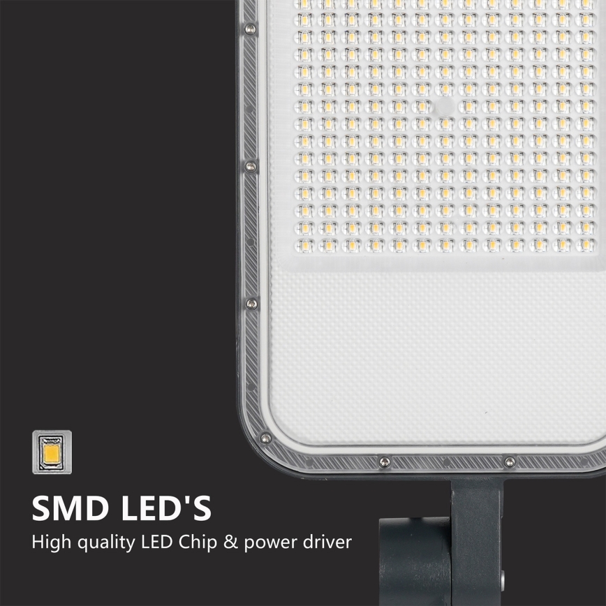 Brilagi - Luminária LED de rua para exterior com poste e articulação 3 m URBANLIGHT LED/200W/230V antracite IP65