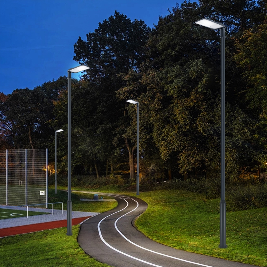 Brilagi - Luminária de rua LED para exterior com poste e braço articulado de 5 m URBANLIGHT LED/200W/230V antracite IP65