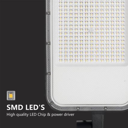 Brilagi - Luminária LED de rua exterior com poste e braço articulado 5 m URBANLIGHT LED/200W/230V preta IP65