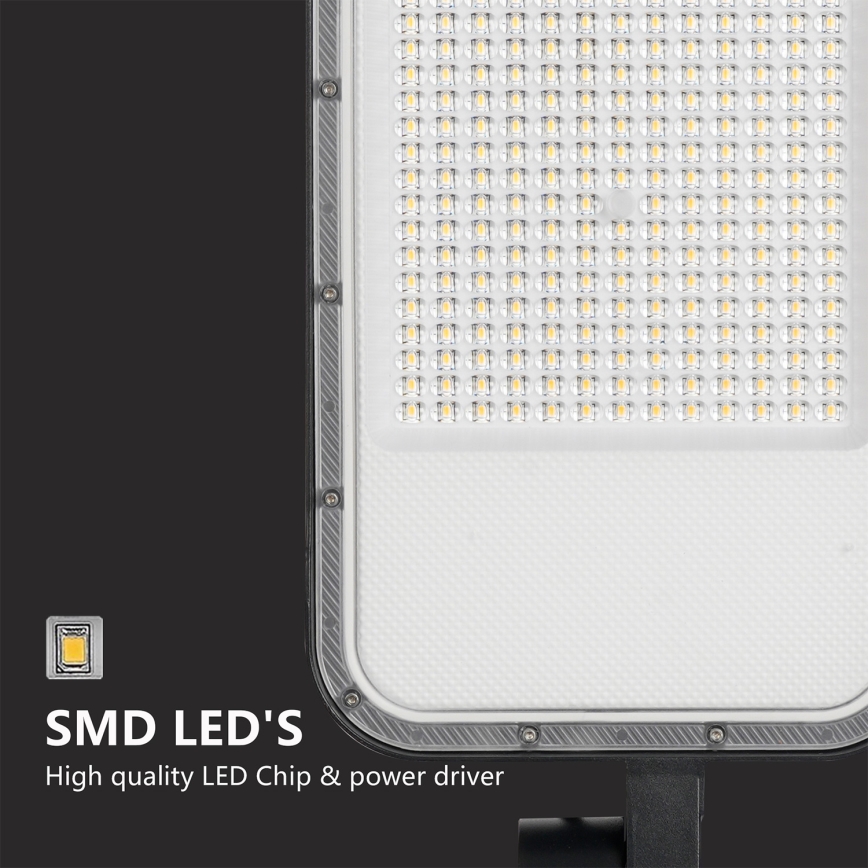 Brilagi - Luminária LED de rua exterior com poste e braço articulado 5 m URBANLIGHT LED/200W/230V preta IP65