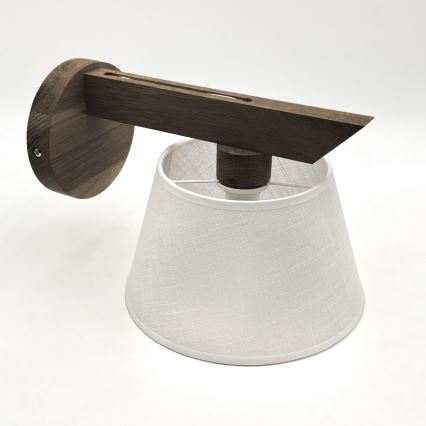 Brilagi - LED Luminária de Parede ANTHONY 1xE14/40W/230V carvalho nogueira/branco