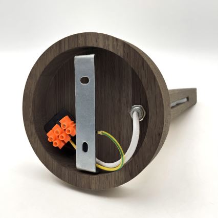 Brilagi - LED Luminária de Parede ANTHONY 1xE14/40W/230V carvalho nogueira/branco