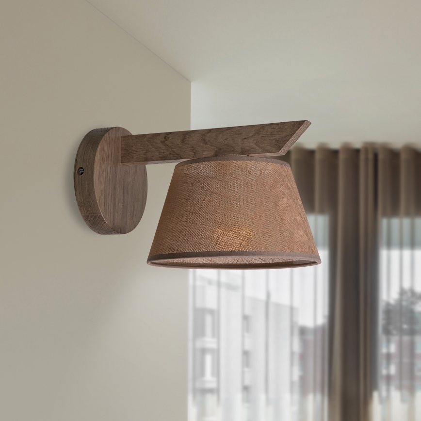 Brilagi - LED Luminária de Parede ANTHONY 1xE14/40W/230V carvalho nogueira/marrom