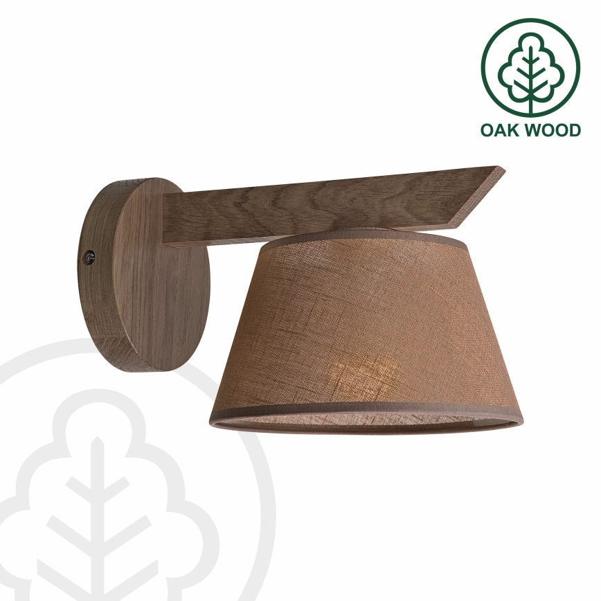 Brilagi - LED Luminária de Parede ANTHONY 1xE14/40W/230V carvalho nogueira/marrom