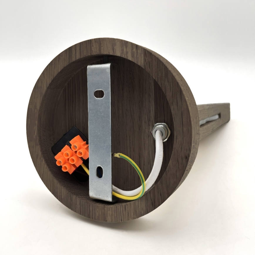 Brilagi - LED Luminária de Parede ANTHONY 1xE14/40W/230V carvalho nogueira/preto