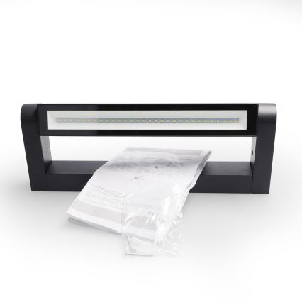 BRILAGI - Aplique de parede LED exterior para fachada SALERNO LED/12W/230V 35,5 cm preto IP65