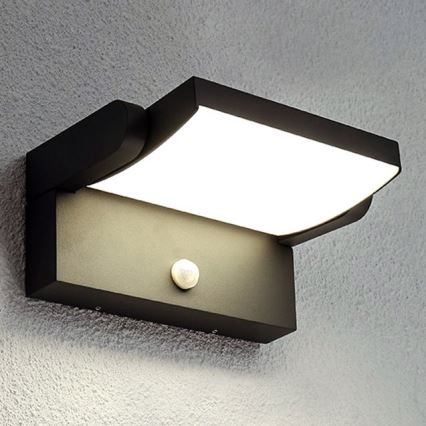 Brilagi - Luminária de parede LED exterior com sensor ANKLE LED/18W/230V 4000K IP65 antracite