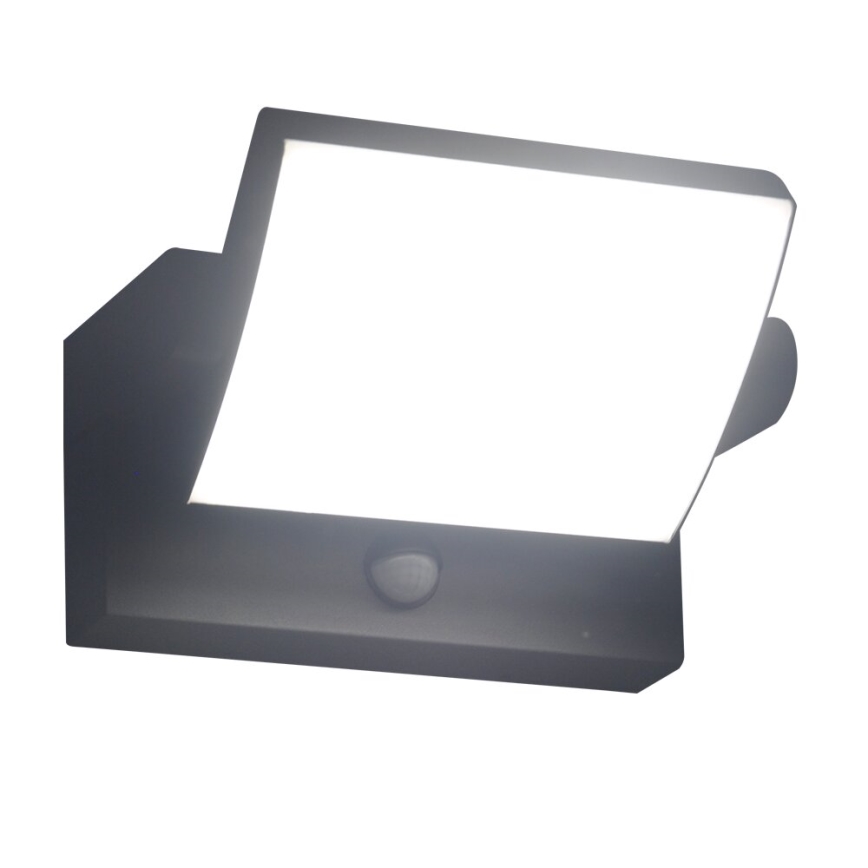 Brilagi - Luminária de parede LED exterior com sensor ANKLE LED/18W/230V 4000K IP65 antracite