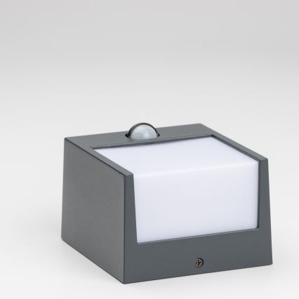 Brilagi - Luminária de parede LED exterior com sensor TERNI LED/12W/230V antracite IP44
