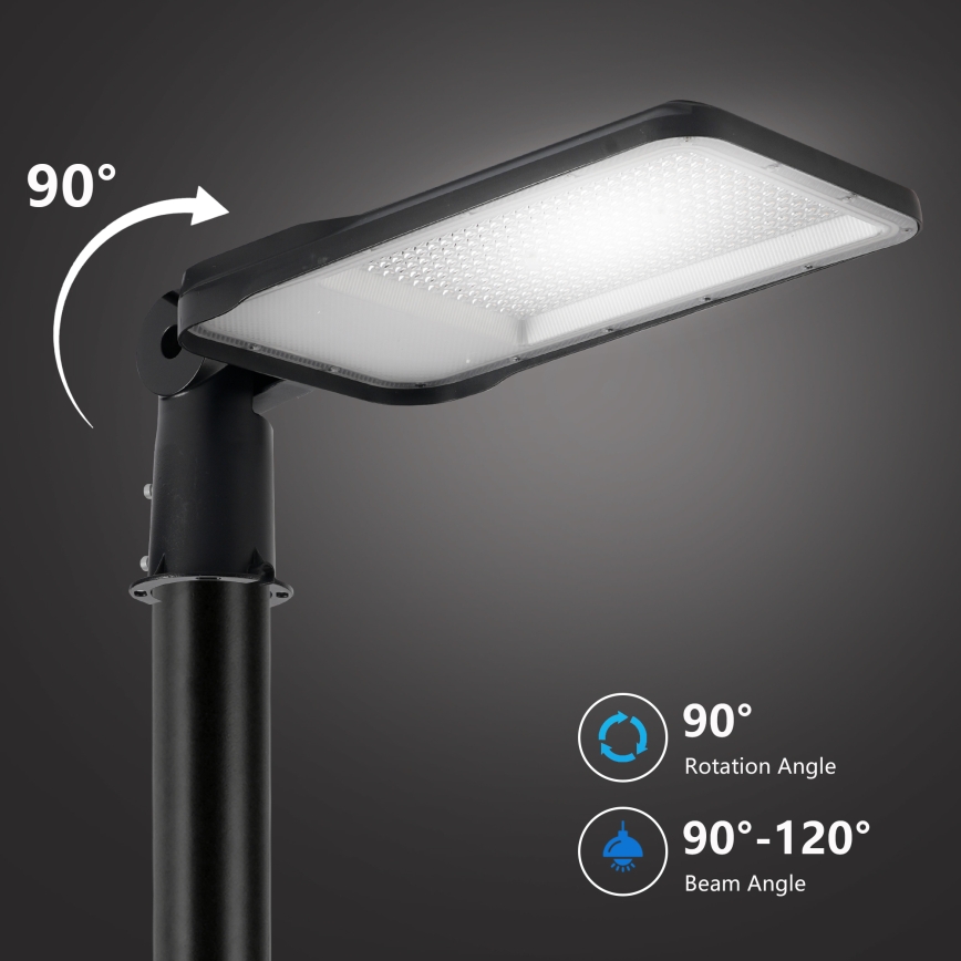 Brilagi - Luminária de rua LED para exterior articulada URBANLIGHT LED/200W/230V preta IP65