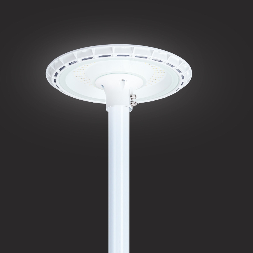 Brilagi - Luminária LED de rua para exterior com poste de 3 m URBANSPARK LED/120W/230V branca IP65