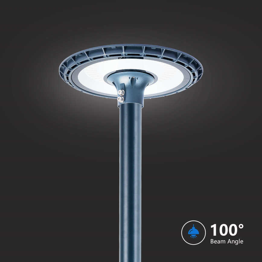 Brilagi - Luminária de rua LED para exterior com poste de 4 m URBANSPARK LED/120W/230V antracite IP65