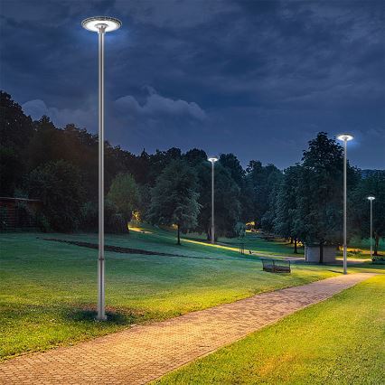Brilagi - Luminária LED de rua para exterior com poste de 5 m URBANSPARK LED/120W/230V antracite IP65