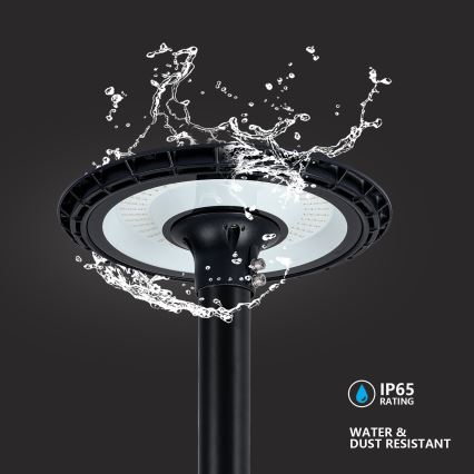 Brilagi - Luminária de rua LED para exterior com poste de 5 m URBANSPARK LED/120W/230V preta IP65