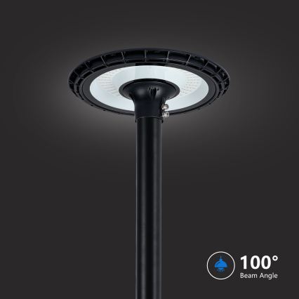 Brilagi - Luminária de rua LED para exterior com poste de 5 m URBANSPARK LED/120W/230V preta IP65