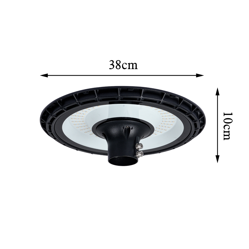 Brilagi - Luminária de rua LED para exterior com poste de 5 m URBANSPARK LED/120W/230V preta IP65