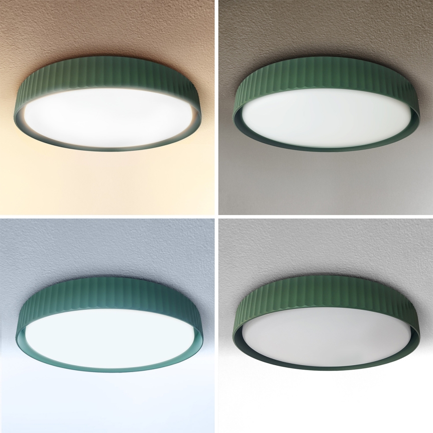 Brilagi - Candeeiro de tecto LED regulável LUCIA LED/48W/230V 3000-6500K Ø 41 cm verde + controlo remoto