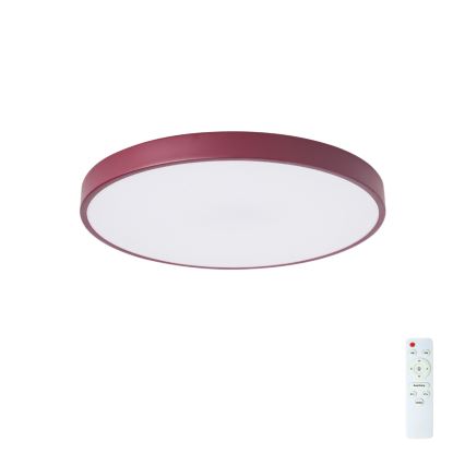 Brilagi - Luminária de teto LED dimerizável POOL LED/60W/230V 3000-6000K Ø 50 cm bordô + controlo remoto