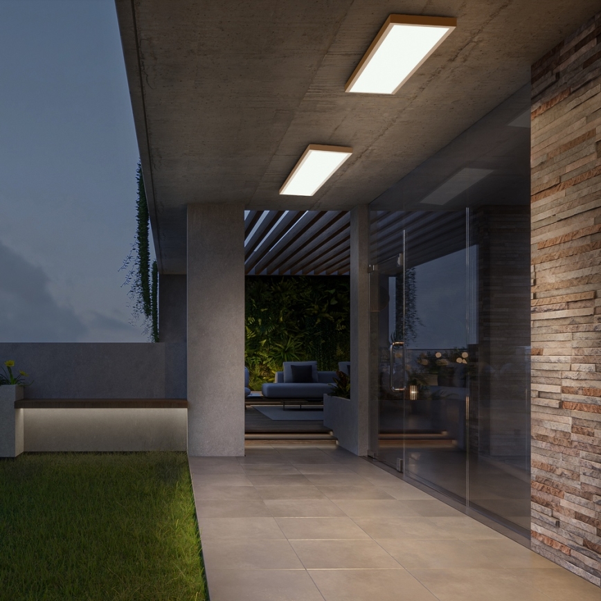 Brilagi - LED Candeeiro de tecto para casa de banho FRAME LED/50W/230V 120x30 cm IP44 bege