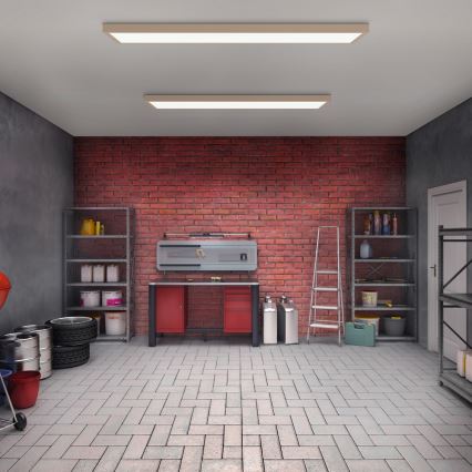 Brilagi - LED Candeeiro de tecto para casa de banho FRAME LED/50W/230V 120x30 cm IP44 bege