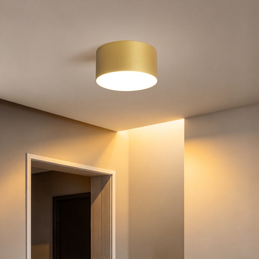 BRILAGI - Luminária de teto LED para exterior FORIS LED/14W/230V Ø 12 cm dourada IP44