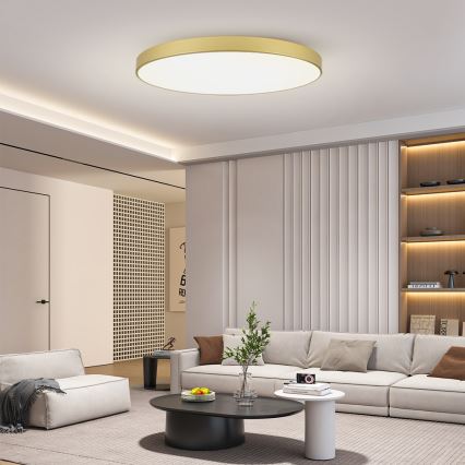Brilagi - Candeeiro de tecto LED POOL LED/180W/230V 3000/4000/6000K diâmetro 120 cm dourado