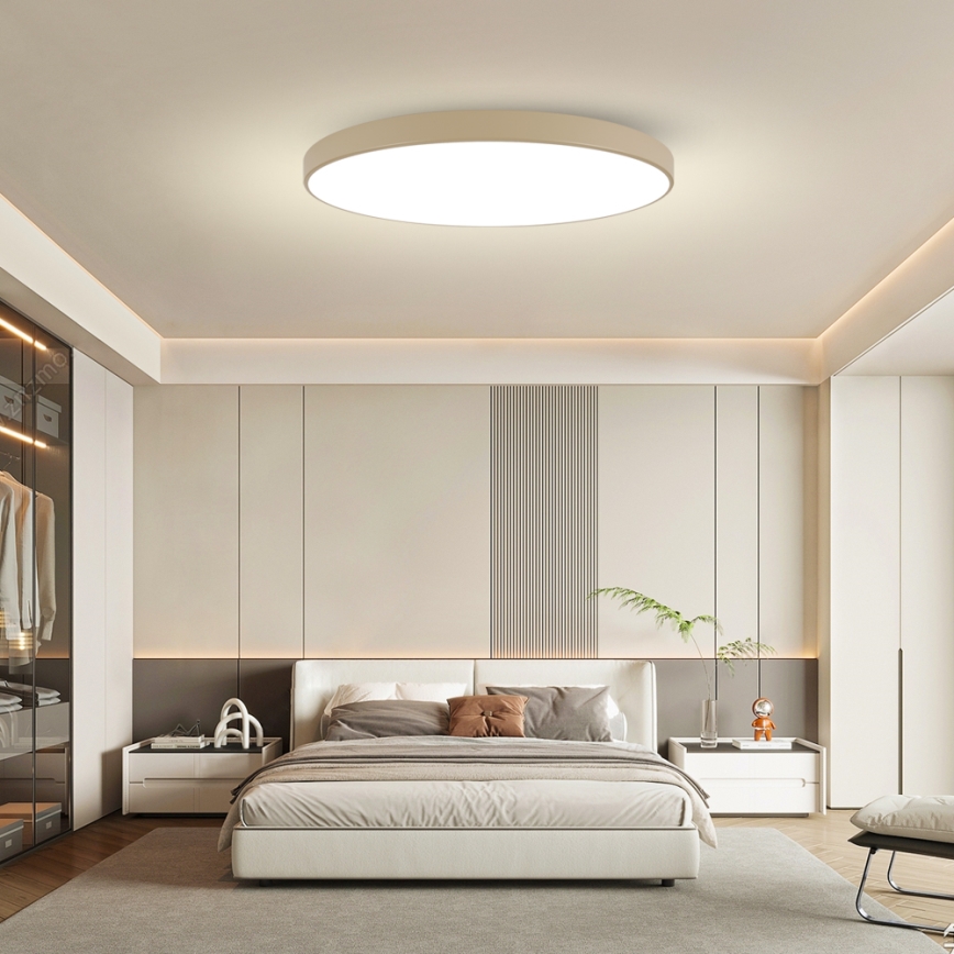 Brilagi - Luminária de Teto LED POOL LED/180W/230V 3000/4500/6000K diâmetro 120 cm bege