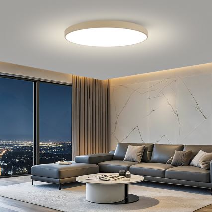 Brilagi - Luminária de Teto LED POOL LED/180W/230V 3000/4500/6000K diâmetro 120 cm bege