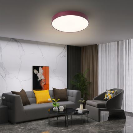 Brilagi - Candeeiro de teto LED POOL LED/48W/230V 3000/4000/6000K Ø 40 cm bordô