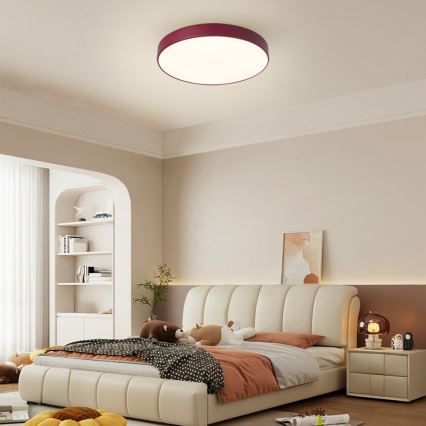 Brilagi - Candeeiro de teto LED POOL LED/48W/230V 3000/4000/6000K Ø 40 cm bordô
