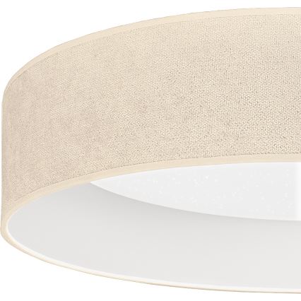 Brilagi - Luminária de teto LED dimerizável VELVET SMARTIX STARS LED/36W/230V 3000-6000K Ø 55 cm creme Wi-Fi Tuya Beacon + controlo remoto