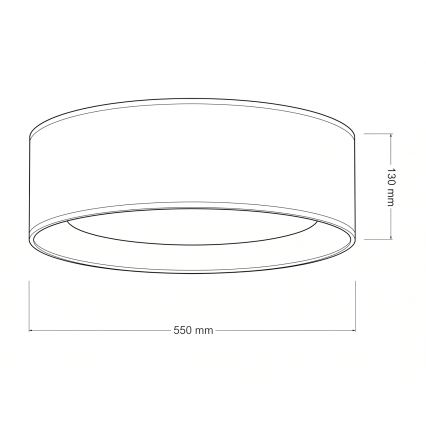 Brilagi - Luminária de teto LED dimerizável VELVET SMARTIX STARS LED/36W/230V 3000-6000K Ø 55 cm creme Wi-Fi Tuya Beacon + controlo remoto