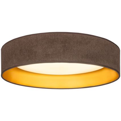 Brilagi - Candeeiro de tecto LED VELVET SIMPLE LED/36W/230V 3000K Ø 55 cm castanho/dourado