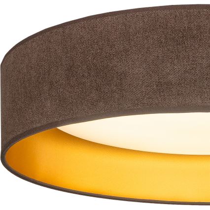 Brilagi - Candeeiro de tecto LED VELVET SIMPLE LED/36W/230V 3000K Ø 55 cm castanho/dourado