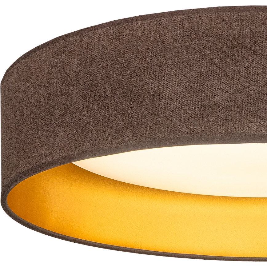 Brilagi - Candeeiro de tecto LED VELVET SIMPLE LED/36W/230V 3000K Ø 55 cm castanho/dourado
