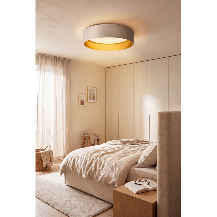Brilagi - Candeeiro de tecto LED VELVET SIMPLE LED/36W/230V 3000K Ø 55 cm creme/dourado