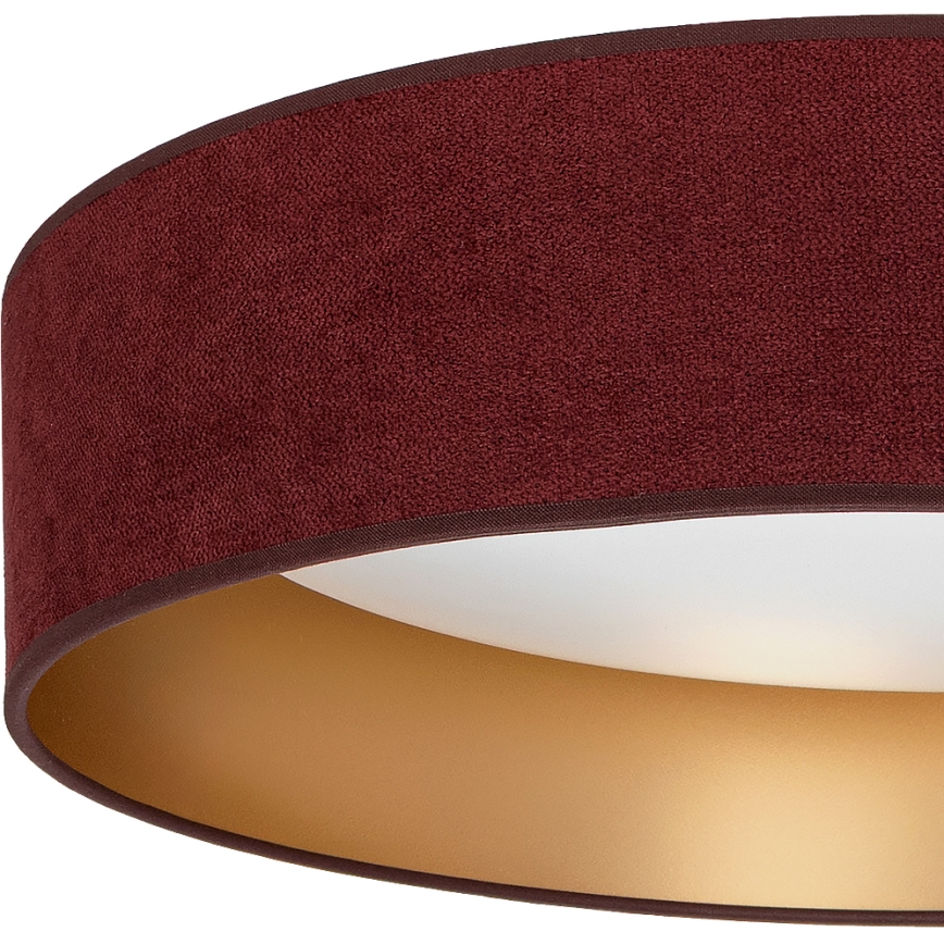 Brilagi - Candeeiro de teto LED VELVET SIMPLE LED/36W/230V 3000K Ø 55 cm bordô/dourado