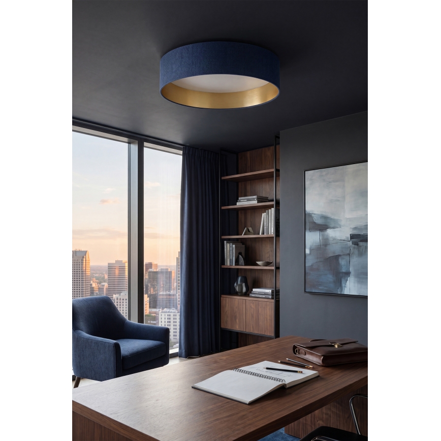 Brilagi - Candeeiro de tecto LED VELVET VARI LED/24W/230V 3000/4000/6500K diâmetro 45 cm azul/dourado